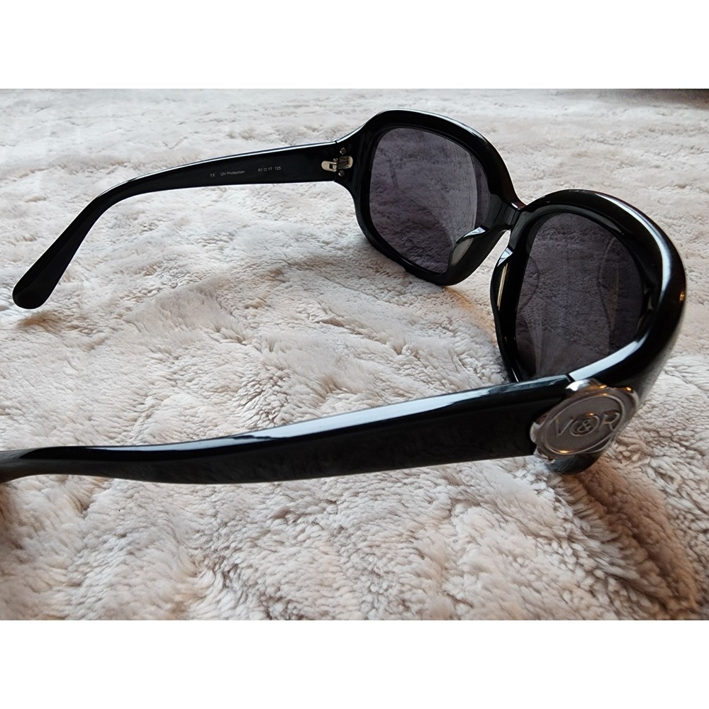 Viktor & Rolf Black Square Luxury Sunglasses Womens 71-0027 Made in Italy